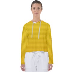 Yellow Lego Texture, Macro, Yellow Dots Background Women s Slouchy Sweat