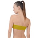 Yellow Lego Texture, Macro, Yellow Dots Background Classic Bandeau Bikini Top  View2