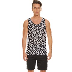 Zebra Skin, Vector Textures, White Black Background Men s Wide Collar Tank Top by kyorashop23