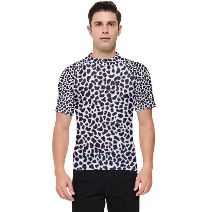 Zebra Skin, Vector Textures, White Black Background Men s Short Sleeve Rash Guard