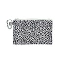 Zebra Skin, Vector Textures, White Black Background Canvas Cosmetic Bag (Small) View1