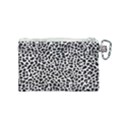 Zebra Skin, Vector Textures, White Black Background Canvas Cosmetic Bag (Small) View2