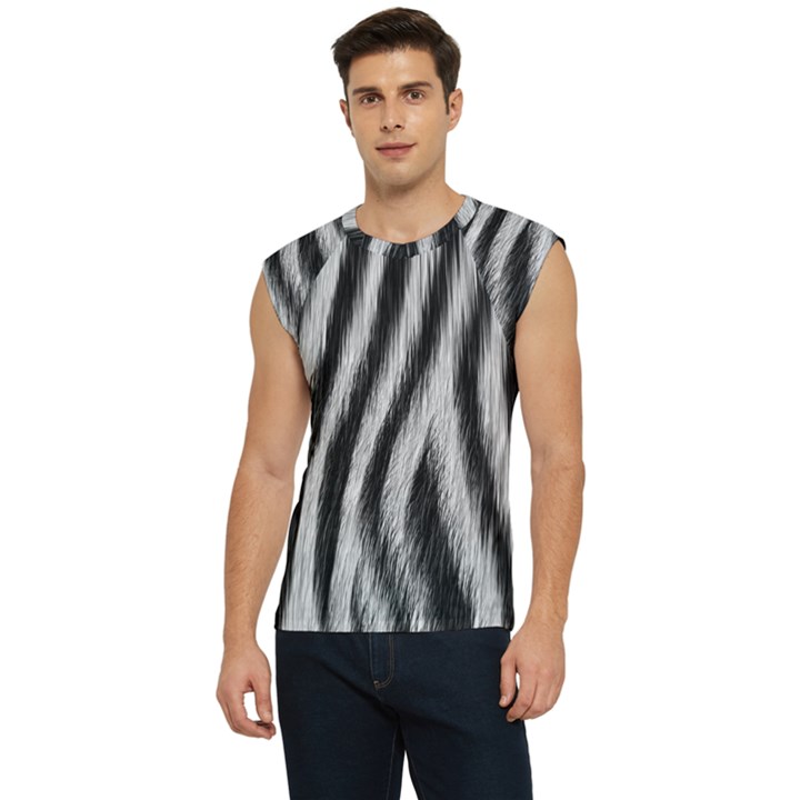 Zebra Texture, Zebra Wool, White Black Background Men s Raglan Cap Sleeve T-Shirt