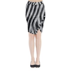 Zebra Texture, Zebra Wool, White Black Background Midi Wrap Pencil Skirt by kyorashop23