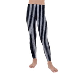 Zebra Texture, Zebra Wool, White Black Background Kids  Lightweight Velour Leggings by kyorashop23