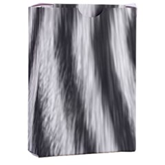 Zebra Texture, Zebra Wool, White Black Background Playing Cards Single Design (rectangle) With Custom Box by kyorashop23