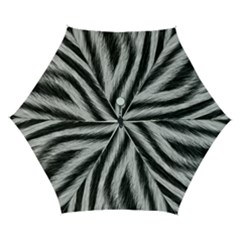 Zebra Texture, Zebra Wool, White Black Background Automatic Folding Umbrella With Case (small) by kyorashop23