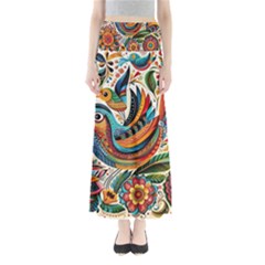 Madhubani Art A Full Length Maxi Skirt