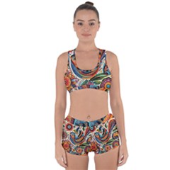 Madhubani Art A Racerback Boyleg Bikini Set