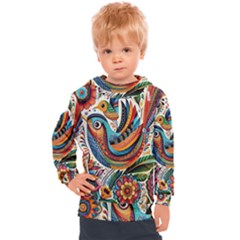 Madhubani Art A Kids  Hooded Pullover by BellaVistaTshirt02