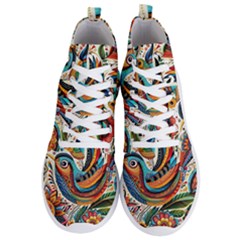 Madhubani Art A Men s Lightweight High Top Sneakers by BellaVistaTshirt02