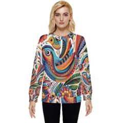 Madhubani Art A Hidden Pocket Sweatshirt