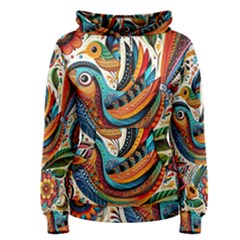 Madhubani Art A Women s Pullover Hoodie