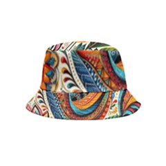 Madhubani Art A Inside Out Bucket Hat (kids) by BellaVistaTshirt02