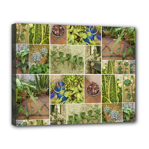 Garden Sanctuary Photo Collage Print Canvas 14  X 11  (stretched) by dflcprintsclothing