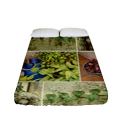 Garden Sanctuary Photo Collage Print Fitted Sheet (full/ Double Size) by dflcprintsclothing