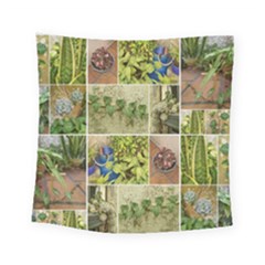 Garden Sanctuary Photo Collage Print Square Tapestry (small) by dflcprintsclothing