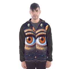 Eye Of The Universe (ai) Men s Hooded Windbreaker