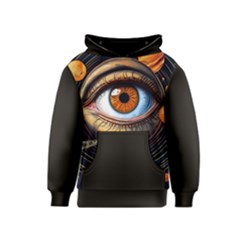 Eye Of The Universe (ai) Kids  Pullover Hoodie by dflcprintsclothing