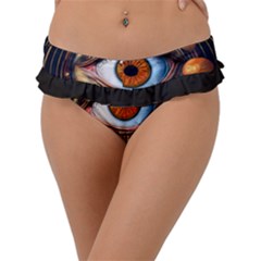 Eye Of The Universe (ai) Frill Bikini Bottoms by dflcprintsclothing