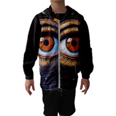 Eye Of The Universe (ai) Kids  Hooded Windbreaker