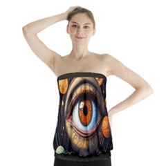 Eye Of The Universe (ai) Strapless Top by dflcprintsclothing