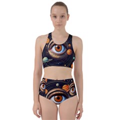 Eye Of The Universe (ai) Racer Back Bikini Set by dflcprintsclothing