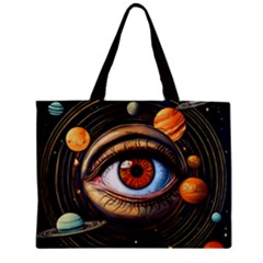 Eye Of The Universe (ai) Zipper Mini Tote Bag by dflcprintsclothing