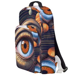 Eye Of The Universe (ai) Double Compartment Backpack by dflcprintsclothing