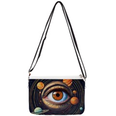 Eye Of The Universe (ai) Double Gusset Crossbody Bag