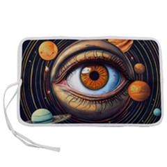 Eye Of The Universe (ai) Pen Storage Case (l) by dflcprintsclothing