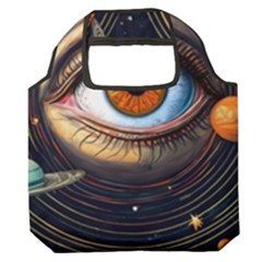 Eye Of The Universe (ai) Premium Foldable Grocery Recycle Bag by dflcprintsclothing