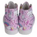 Beautiful Cute Animals Pattern Pink Men s Hi-Top Skate Sneakers View4