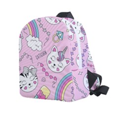 Beautiful Cute Animals Pattern Pink Kids  Age 2-4 Lightweight Preschool Backpack by Grandong