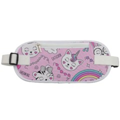 Beautiful Cute Animals Pattern Pink Rounded Waist Pouch by Grandong