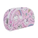 Beautiful Cute Animals Pattern Pink Make Up Case (Small) View1