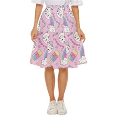 Beautiful Cute Animals Pattern Pink Classic Short Skirt by Grandong