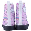 Beautiful Cute Animals Pattern Pink Men s High-Top Canvas Sneakers View4