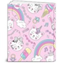 Beautiful Cute Animals Pattern Pink 8  x 10  Hardcover Notebook View2