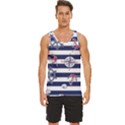 Seamless Marine Pattern Men s Wide Collar Tank Top View1