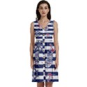 Seamless Marine Pattern Sleeveless Dress With Pocket View1