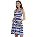 Seamless Marine Pattern Sleeveless Dress With Pocket View2