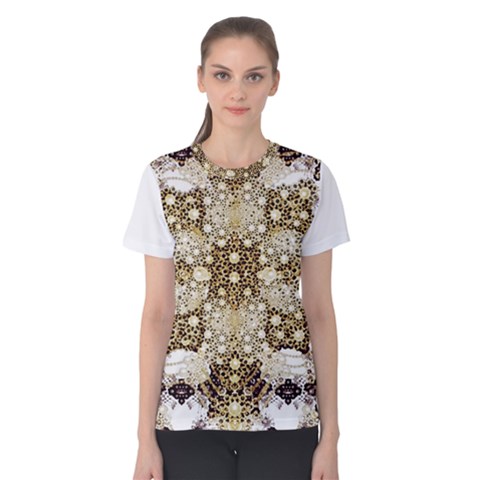 Opulent Essence Print Women s Cotton T-shirt by dflcprintsclothing