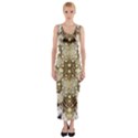 Opulent Essence Print Fitted Maxi Dress View1