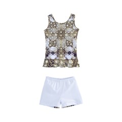 Opulent Essence Print Kids  Boyleg Swimsuit by dflcprintsclothing