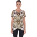 Opulent Essence Print Cut Out Side Drop T-Shirt View1