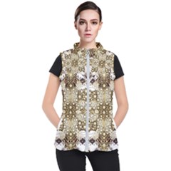 Opulent Essence Print Women s Puffer Vest