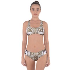 Opulent Essence Print Criss Cross Bikini Set by dflcprintsclothing