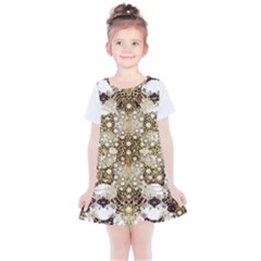 Opulent Essence Print Kids  Simple Cotton Dress