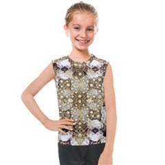 Opulent Essence Print Kids  Mesh Tank Top